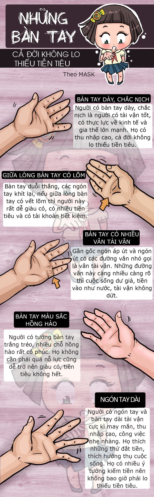 Bật mí đặc điểm bàn tay mang lại phú quý cho chủ nhân