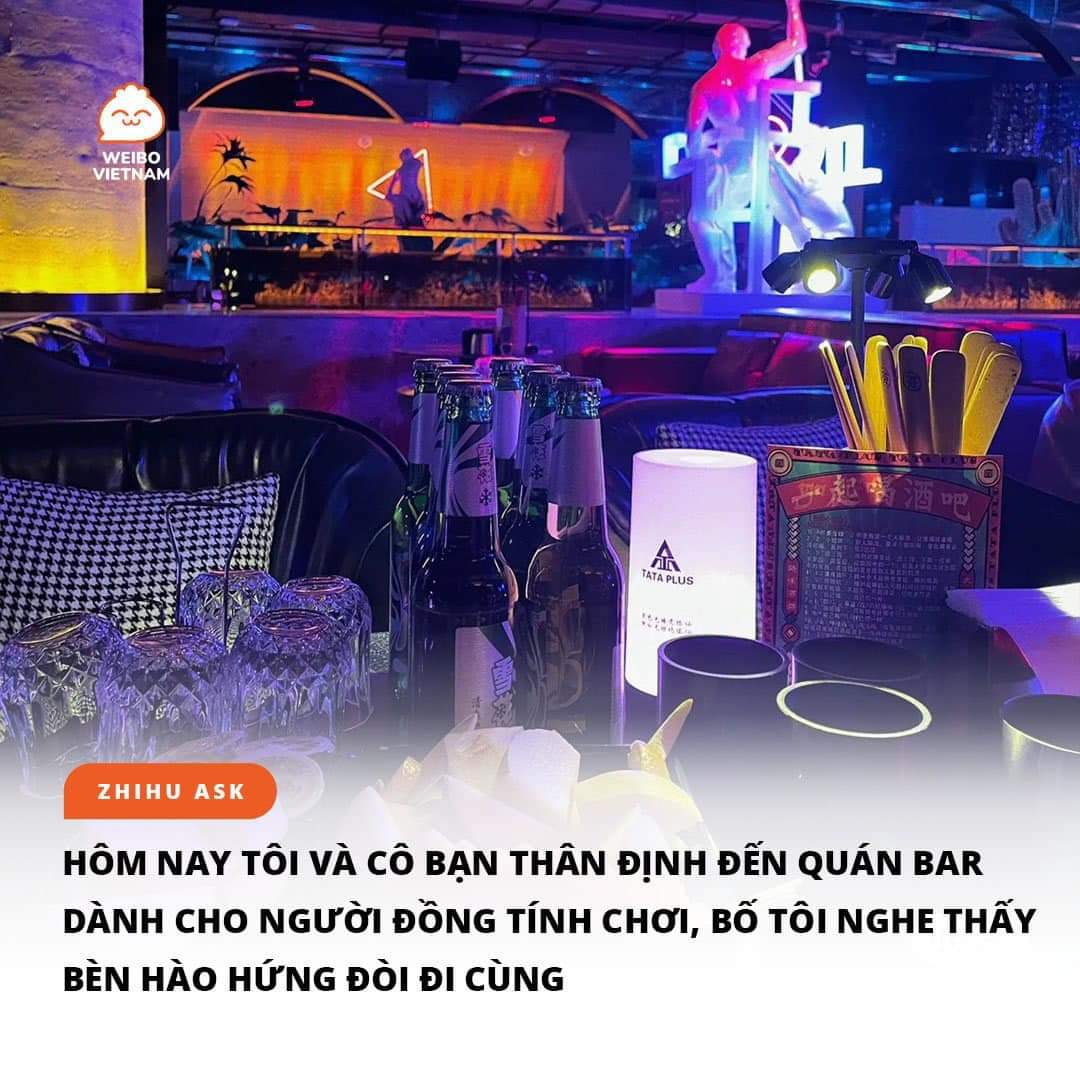 HÔM NAY TÔI VÀ CÔ BẠN THÂN ĐỊNH ĐẾN QUÁN BAR DÀNH CHO NGƯỜI ĐỒNG TÍNH CHƠI, BỐ TÔI NGHE THẤY BÈN HÀO HỨNG ĐÒI ĐI CÙNG
______
Dự định ban đầu của hai đứa chúng tôi là đến một gay bar rất nổi tiếng ở Trường Sa.Xem thêm Nghe nói ở đó có nhiều bạn bot nhảy đẹp lắm nên chúng tôi muốn đến xem thử.

Chỉ có điều, bạn thân tôi nói hai đứa con gái mà đi bar vào đêm hôm có vẻ không được an toàn cho lắm, nếu muốn đi thì phải rủ thêm vài người bạn nữa đi cùng mới yên tâm.

Lúc chúng tôi gửi voice chat cho nhau, không ngờ bố tôi đã vô tình nghe được cuộc hội thoại của hai đứa.

Bố tưởng chúng tôi không dám đi bar, bèn nói, để bố và cậu đưa chúng tôi đến đó. Hai người họ sẽ không làm phiền chúng tôi vui chơi đâu, chỉ… Xem thêm