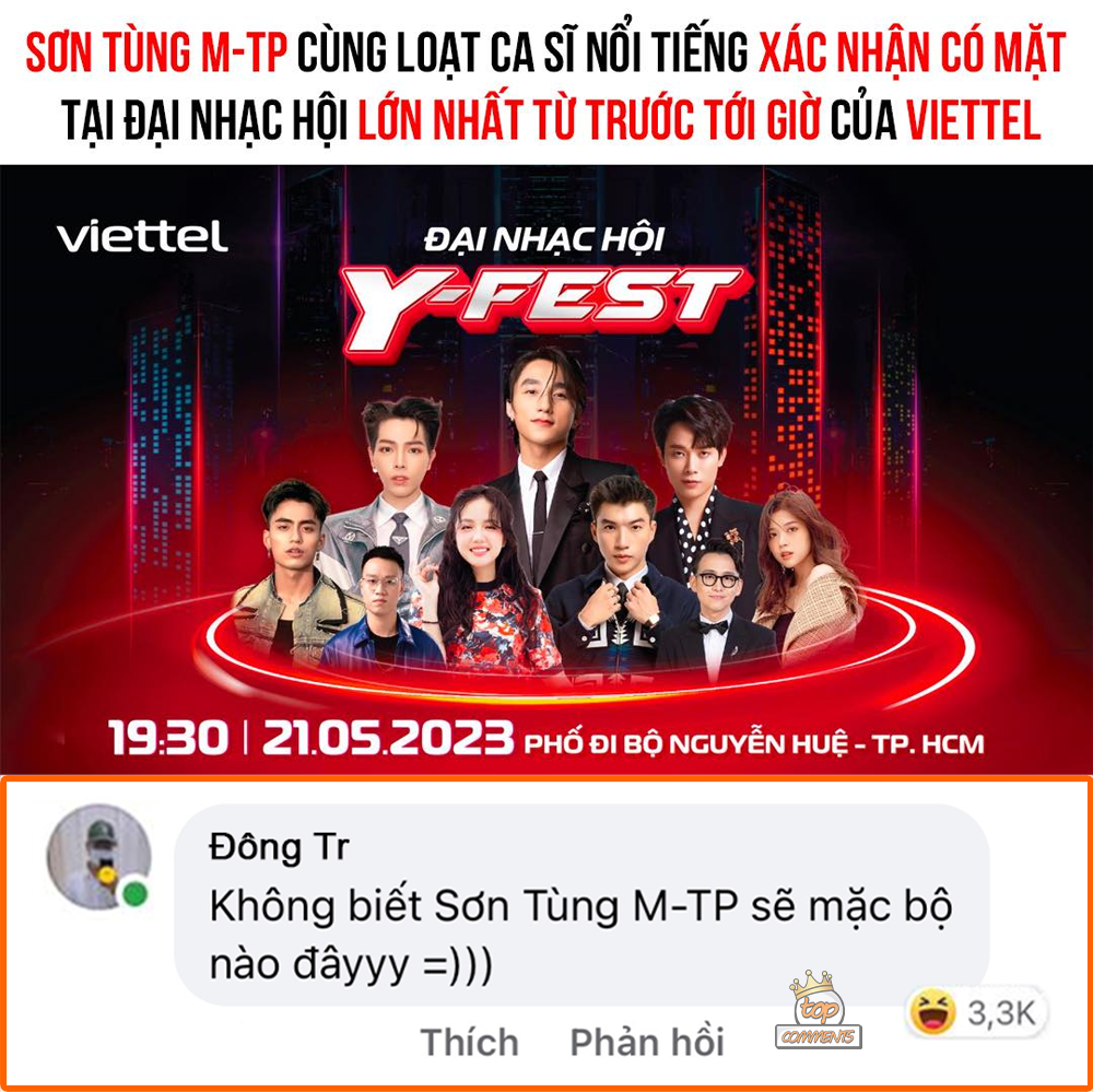 DÀN NGHỆ SĨ KHỦNG “ĐỔ BỘ” PHỐ ĐI BỘ NGUYỄN HUỆ TRONG ĐẠI NHẠC HỘI Y-FEST 2023

Trời nóng nhưng tôi còn nóng lòng để được gặp Sơn Tùng M-TP cùng Trúc Nhân, Đức Phúc, Mono, Hieuthuhai, Phương Ly, Suni Hạ Linh hơnXem thêm nữa tại Đại nhạc hội Y-Fest vào 19h30 ngày 21/05 này =))

Dự sẽ là một đêm cháy hết mình với âm nhạc và trải nghiệm loạt tiện ích công nghệ đỉnh cao mà Viettel mang tới.

Còn đợi chờ gì mà không lên lịch và lập team đi quẩy Y-Fest để gặp được các thần tượng hả các bạn tôi ơi!!