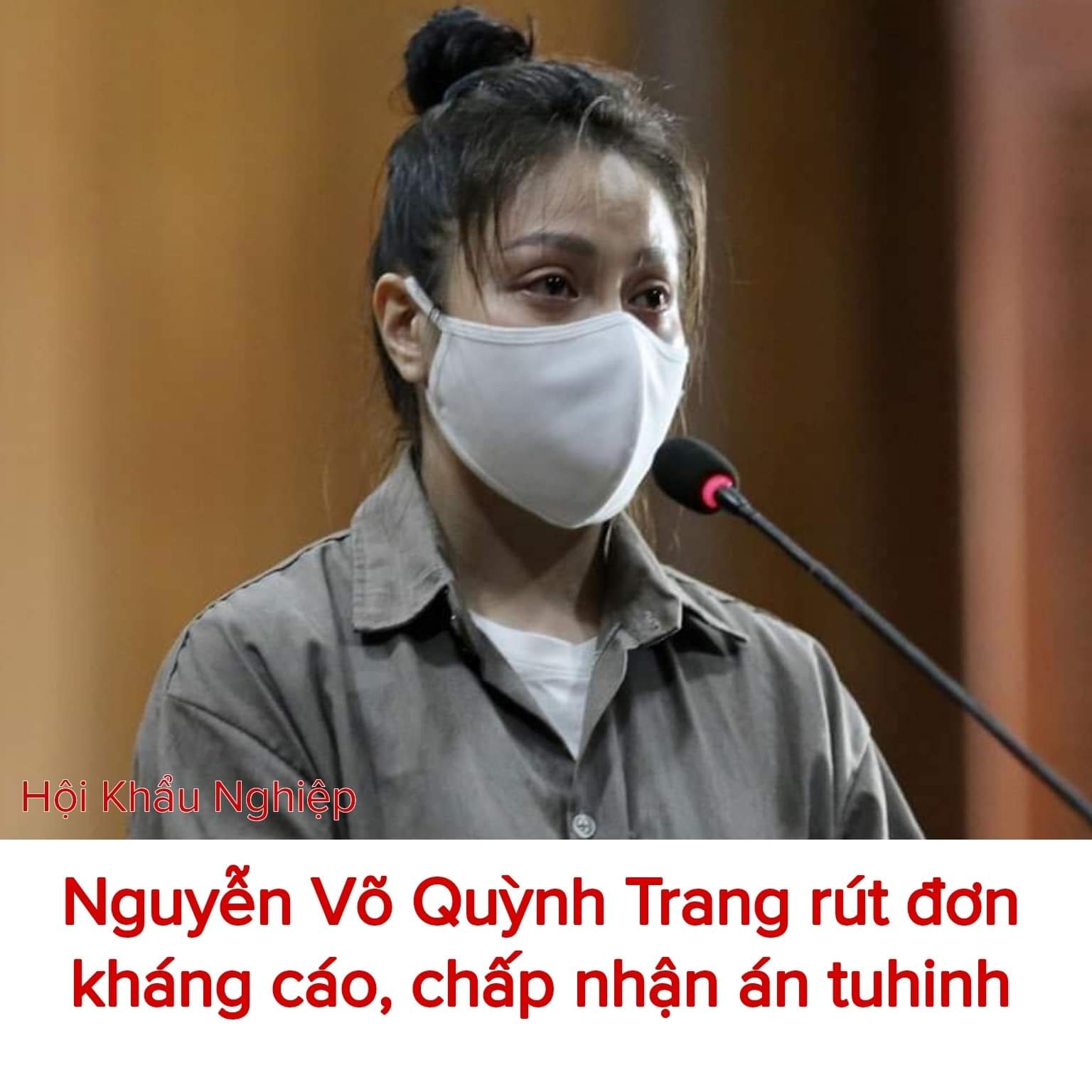 TRANG ĐÃ CHẤP NHẬN VỚI MỨC ÁN CHỦ TỌA ĐƯA RA !

Luật sư của Nguyễn Võ Quỳnh Trang, người hành hạ bé V.A cho biết thân chủ vừa rút đơn kháng cáo xin giảm nhẹ hình phạt tuhình. Lý do Trang rút đơn kháng cáo hiện chưa được công bố.

Nguồn: VNE