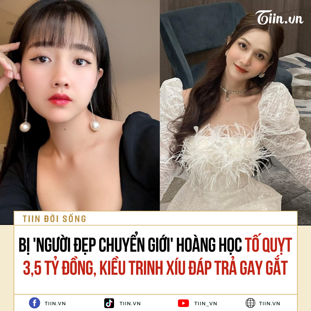 Mới đây, mạng xã hội xôn xao câu chuyện liên quan đến 'người đẹp c.huyển g.iới' Nguyễn Hoàng Học và diễn viên Kiều Trinh Xíu. Đầu tiên là chia sẻ của Hoàng Học về việc 'nhắc nhở' một nữ diễn viên nổi tiếng vềXem thêm việc m.ượn của cô và anh họ số tiền lớn là 3,5 tỷ đồng. Tuy nhiên, sau nhiều lần hứa hẹn đến nay nữ diễn viên này vẫn chưa trả tiền. Theo Hoàng Học, cô viết những điều này ra nhưng chỉ viết tắt tên K...X xem như là sự tử tế cuối cùng dành cho nữ diễn viên. Hiện cô và anh họ đã có bằng chứng pháp lý, nếu đối phương không có cách giải quyết thì sẽ đưa sự việc ra công an.

#Tiin #Tiinvn #PL