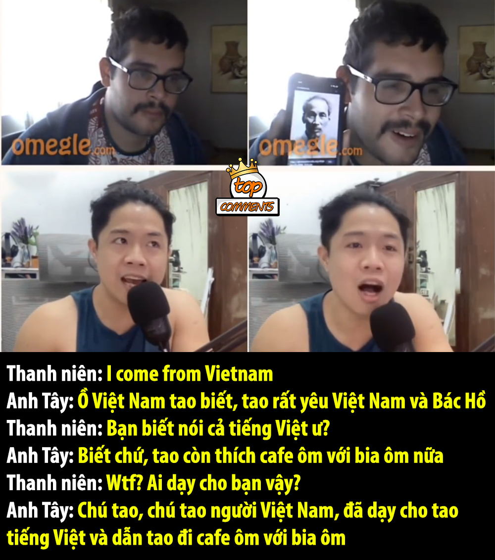 Cuộc trò chuyện giữa 1 thanh niên VN và 1 anh Tây thông qua ứng dụng chat cùng người lạ 🤣🤣🤣