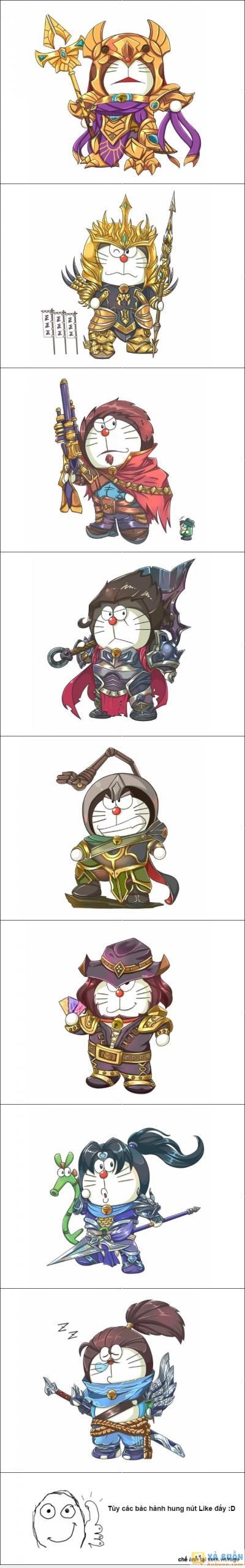  :(  khi doraemon hóa thân thành tướng của lmht :v fan lol bơi hết vào đây nào :d ( mấy bác ủng hộ để em làm p2 nào )  :d 