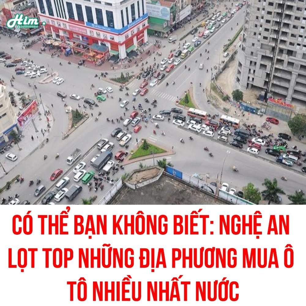 TOÀN ĐẠI GIA NẰM VÙNG Ở ĐÂY Ạ ? 🤣🤣

Thông tin từ Phòng CSGT Công an tỉnh Nghệ An, trong năm 2022, số xe ô tô đăng ký mới trên địa bàn tỉnh này là 27.404 xe, tăng 3.117 xe so với năm 2021 (24.287 xe).

Như vậy,Xem thêm tính đến thời điểm hiện nay, tổng số phương tiện đang quản lý trên địa bàn tỉnh Nghệ An là 171.588 xe ô tô nhiều hơn các địa phương top giàu có như Quảng Ninh, Bà Rịa - Vũng Tàu, Đà Nẵng...

Theo Tiền Phong