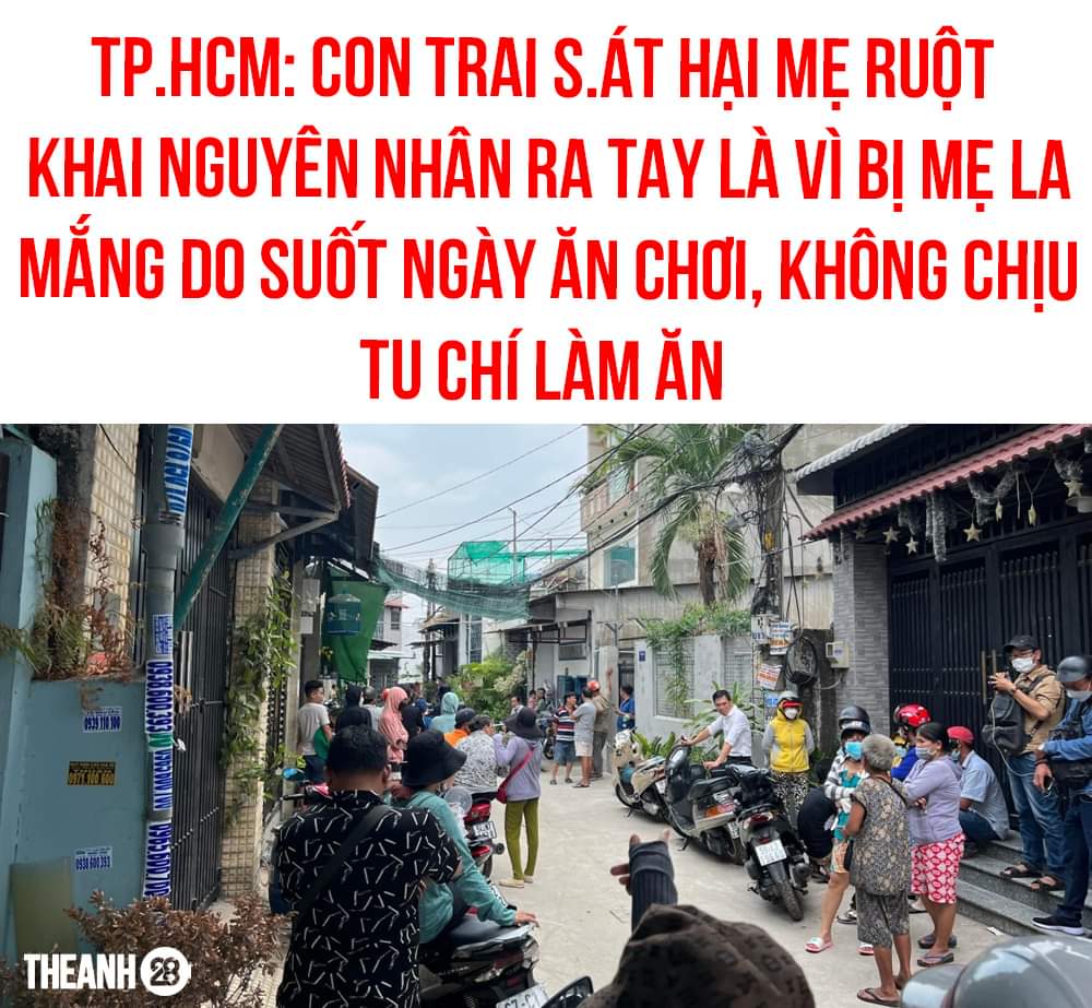 NGHI PHẠM ÂM TÍNH VỚI CHẤT CẤM VÀ HOÀN TOÀN TỈNH TÁO

Công an quận 12 đang phối hợp với các đơn vị nghiệp vụ Công an TP.HCM lấy lời khai L.V.V (34 tuổi, ngụ quận 12) để điều tra vụ việc ra tay s.át h.ại mẹ ruột.Xem thêm

Qua kiểm tra, lực lượng chức năng xác định đối tượng V. âm tính với chất cấm.

Tại cơ quan chức năng, V. thừa nhận hành vi và khai do chơi bời lêu lổng, không tu chí làm ăn nên bị mẹ la mắng nên dẫn đến sự việc trên

Hiện Công an quận 12 đang hoàn tất hồ sơ, thủ tục bàn giao Vàng cho Văn phòng Cơ quan Cảnh sát điều tra Công an TP.HCM xử lý theo thẩm quyền.

Theo: Đời sống và Pháp luật