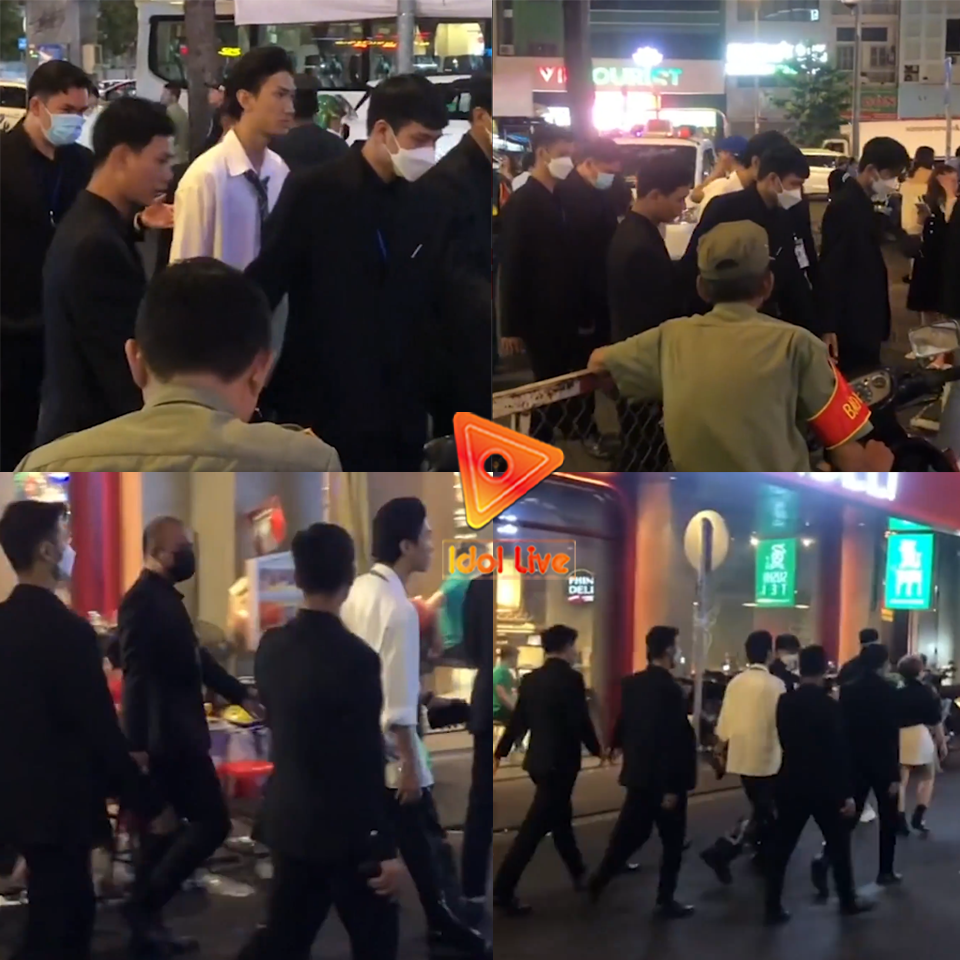 Clip viral: Gonzo (Rap Việt) đi diễn với dàn vệ sĩ hùng hậu mặc dù xung quanh không thấy có vòng vây fan ??