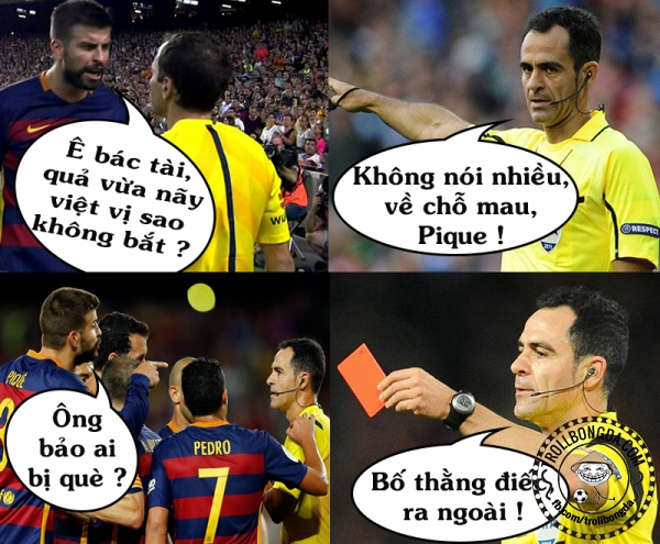  :)  Thẻ đỏ của Pique :3  :x  -  haivl | hài hước | hài vl   