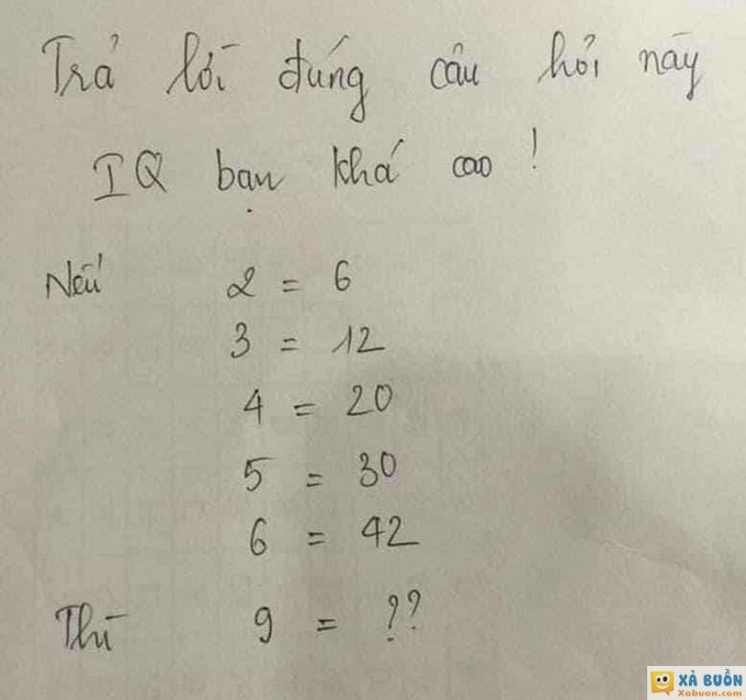 Trả lời đúng câu này chứng tỏ IQ của bạn khá cao -  haivl