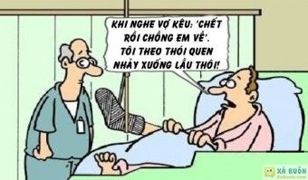 Truyện cười: Chồng Nhảy Lầu Vì Thói Quen Ngoại Tình -  haivl