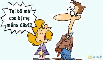 Truyện cười: Con Gái Gặp Họa Vì Bố Muốn Làm Lành Với Mẹ