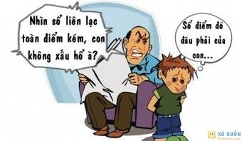 Truyện cười: Con Trai Ăn Đòn Vì Bố Học Dốt -  haivl | hài hước | hài vl 