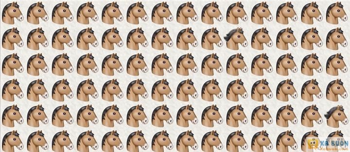 Đối vui: Đố bạn tìm ra 2 chú ngựa khác biệt trong 15 giây