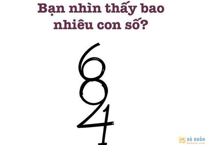 Đối vui: Đố vui: Bạn nhìn thấy bao nhiêu con số? -  haivl