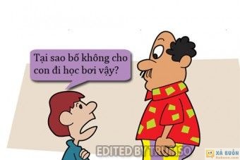 Truyện cười: Lý Do Bố Cấm Con Học Bơi -  haivl | hài hước | hài vl 