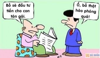 Truyện cười: Lý Do Bố Đầu Tư Cho Con Trai Tán Gái -  haivl