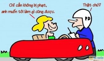 Truyện cười: Người Đẹp Bất Ngờ Trước Yêu Cầu Của Cảnh Sát