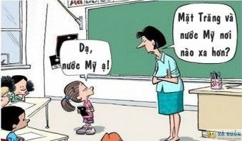 Truyện cười: Nguyên Nhân Mặt Trăng Gần Hơn Nước Mỹ -  haivl