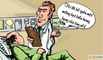Truyện cười: Tác Hại Của Việc Bỏ Quên Bọt Biển Trong Bụng