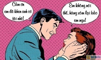 Truyện cười: Vợ Khen Chồng Vì Sợ Hàng Xóm Chê Cười - haivl Truyện cười: Vợ Khen Chồng Vì Sợ Hàng Xóm Chê Cười - haivl