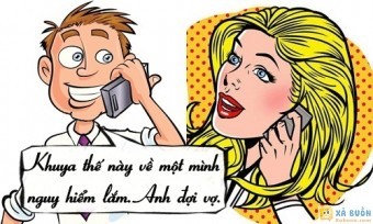 Truyện cười: Vợ Nổi Đóa Khi Chồng Đòi Chờ Tan Sở -  haivl