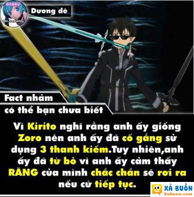Tam kiếm của Kirito là điều đặc biệt và làm nổi bật anh ta giữa hàng tỉ nhân vật anime khác. Nếu bạn muốn thấy được quyết định dũng cảm và khác biệt, hãy xem hình ảnh về Kirito dùng tam kiếm.
