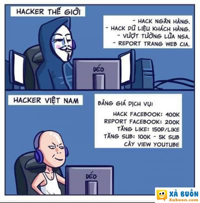  :x  sự khác nhau của hacker tây với ta :)  haivl  -  haivl | hài hước | hài vl 