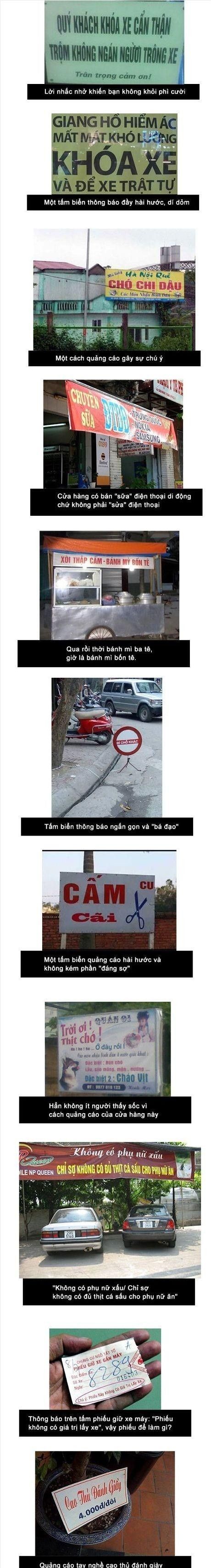  :v  Những biển báo bá đạo chỉ có ở việt nam =))  hài hước  